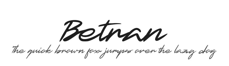 Betran by Typotopia Studio — Script Handwritten Font — preview 1