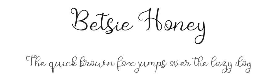 Betsie Honey by RT Studio — Script Handwritten Font