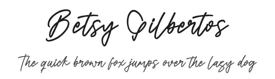 Betsy Gilbertos by Letterena Studios — Script Handwritten Font