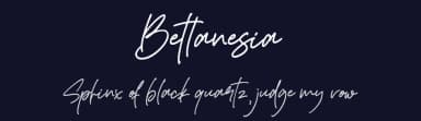 Bettanesia by Almarkhatype — Script Handwritten Font — thumbnail 2