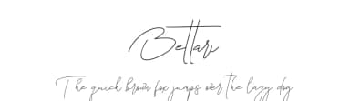 Bettari by Tiny Hand Letter — Script Handwritten Font — thumbnail 1