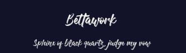 Bettawork by Almarkhatype — Script Handwritten Font — thumbnail 2