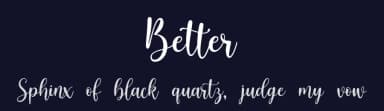 Better by nailetter — Script Handwritten Font — thumbnail 2