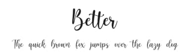 Better by nailetter — Script Handwritten Font — thumbnail 1