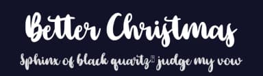 Better Christmas by Sarif Letter — Script Handwritten Font — thumbnail 2