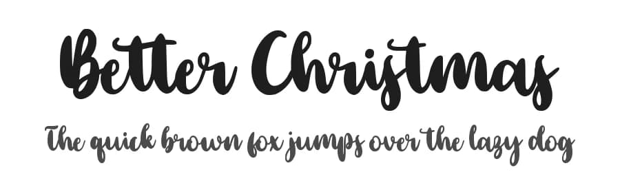 Better Christmas by Sarif Letter — Script Handwritten Font