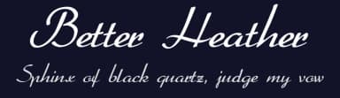 Better Heather by Mario Arturo — Script Handwritten Font — thumbnail 2