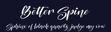 Better Spine by Perspectype Studio - Letterena.com — Script Handwritten Font — thumbnail 2