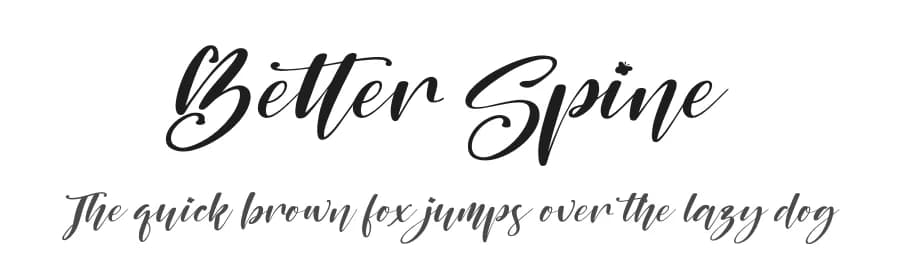 Better Spine by Perspectype Studio - Letterena.com — Script Handwritten Font