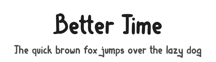 Better Time by Pidco Art — Script Handwritten Font
