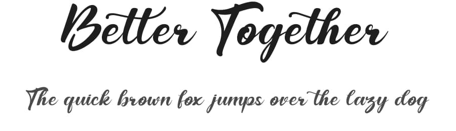 Better Together by Ronny Studio — Script Handwritten Font