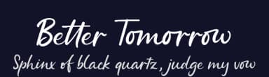 Better Tomorrow by Kong Font — Script Handwritten Font — thumbnail 2