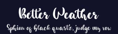Better Weather by FatmaStudio — Script Handwritten Font — thumbnail 2