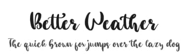 Better Weather by FatmaStudio — Script Handwritten Font — thumbnail 1