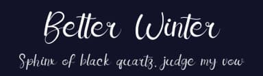 Better Winter by Eddy Goodboy — Script Handwritten Font — thumbnail 2