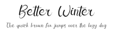 Better Winter by Eddy Goodboy — Script Handwritten Font — thumbnail 1
