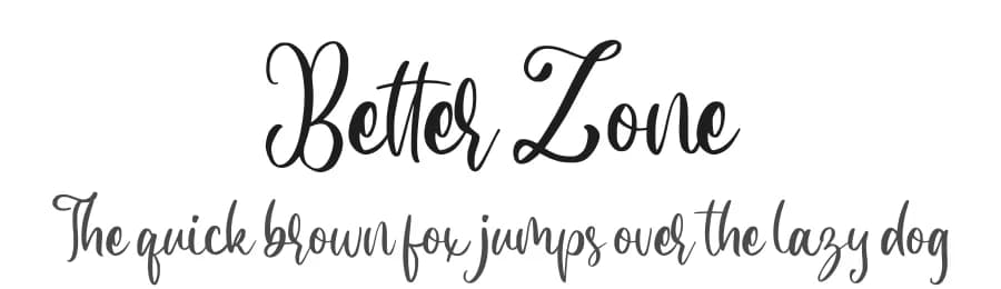 Better Zone by FatmaStudio — Script Handwritten Font