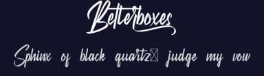 Betterboxes by Calligraphy Fonts — Script Handwritten Font — thumbnail 2