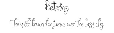 Bettering by Eddy Goodboy — Script Handwritten Font — thumbnail 1