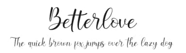 Betterlove by Creaditive Design — Script Handwritten Font — thumbnail 1