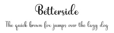 Betterside by Letterflow Studio — Script Handwritten Font — thumbnail 1