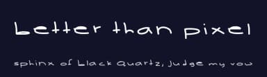 Better Than Pixel by Des Gomez — Script Handwritten Font — thumbnail 2