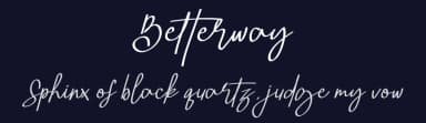 Betterway by RantautypeStudio — Script Handwritten Font — thumbnail 2