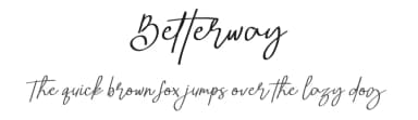 Betterway by RantautypeStudio — Script Handwritten Font — thumbnail 1