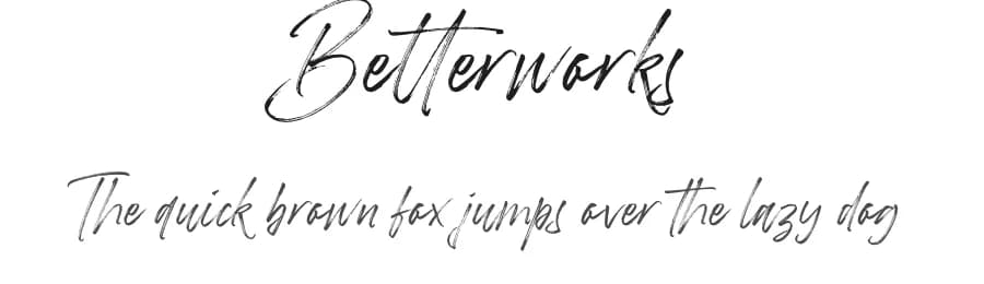 Betterworks by Letteralle Studios — Script Handwritten Font
