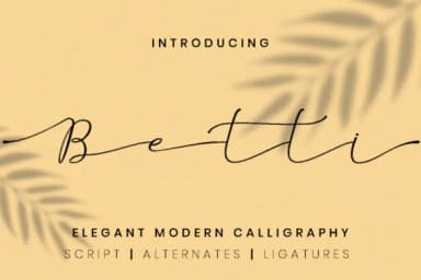 Betti Script Font by attypestudio — Serif Font — thumbnail 1