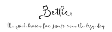 Bettie by www.movefont .com — Script Handwritten Font — thumbnail 1