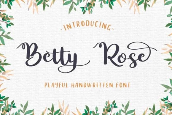 Betty Rose Font by craftsupplyco — Script Handwritten Font
