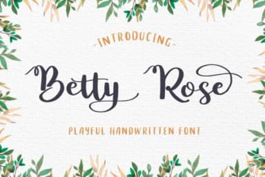 Betty Rose Font by craftsupplyco — Script Handwritten Font — thumbnail 1