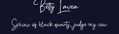 Betty Lavea by HastaType — Script Handwritten Font — thumbnail 2