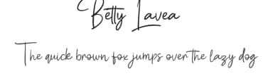 Betty Lavea by HastaType — Script Handwritten Font — thumbnail 1