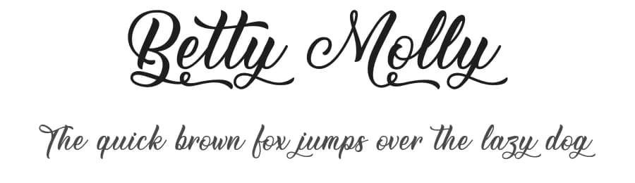 Betty Molly by Typhoon Type - Suthi Srisopha — Script Handwritten Font