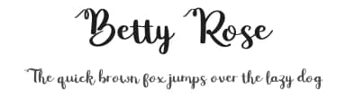 Betty Rose by Craft Supply Co. — Script Handwritten Font — thumbnail 1