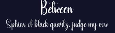 Between by Andi Moz — Script Handwritten Font — thumbnail 2