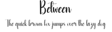 Between by Andi Moz — Script Handwritten Font — thumbnail 1
