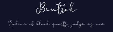 Beutroh by Fontysia — Script Handwritten Font — thumbnail 2