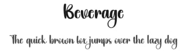 Beverage by Scratchones — Script Handwritten Font — thumbnail 1