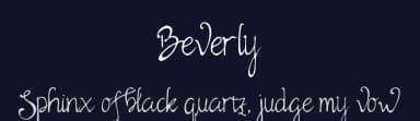 Beverly by Ummu Humaira — Script Handwritten Font — thumbnail 2