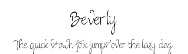 Beverly by Ummu Humaira — Script Handwritten Font — thumbnail 1