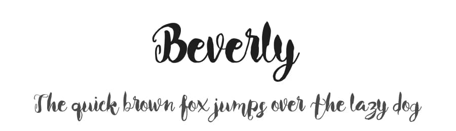 Beverly by Pollem Studio — Script Handwritten Font