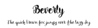Beverly by Pollem Studio — Script Handwritten Font — thumbnail 1