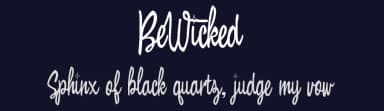 BeWicked by Jeff Bensch — Script Handwritten Font — thumbnail 2