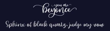 Beyonce by Sarah Robbaniyyah — Script Handwritten Font — thumbnail 2