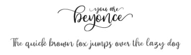 Beyonce by Sarah Robbaniyyah — Script Handwritten Font — thumbnail 1