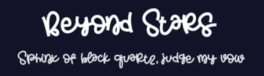 Beyond Stars by HansCo — Script Handwritten Font — thumbnail 2