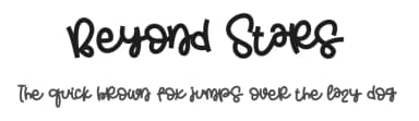 Beyond Stars by HansCo — Script Handwritten Font — thumbnail 1
